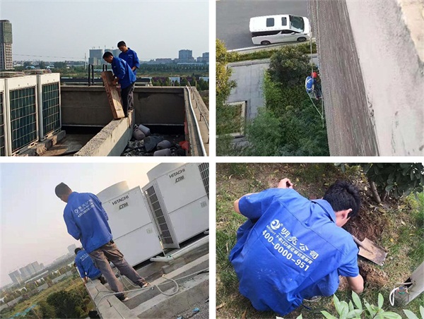 鄭州市唯愛康白佛醫院亮化工程施工現場