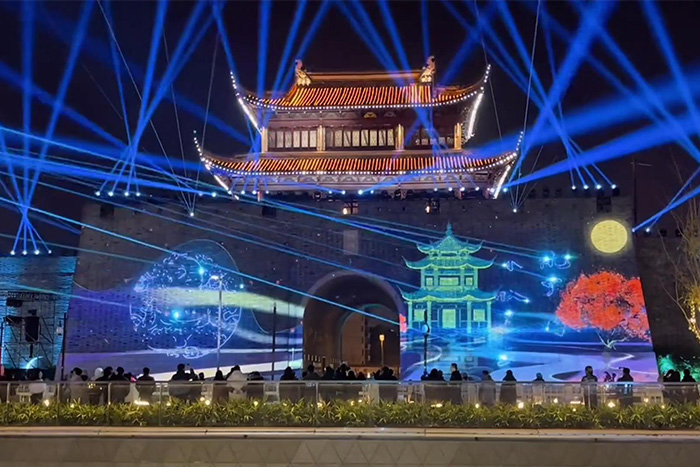 景區古建筑全息投影