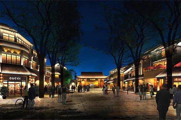 商業街夜景亮化-凸顯個性化設計效果