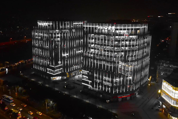 寫字樓外墻亮化竟然有這樣的提升企業品牌效益？